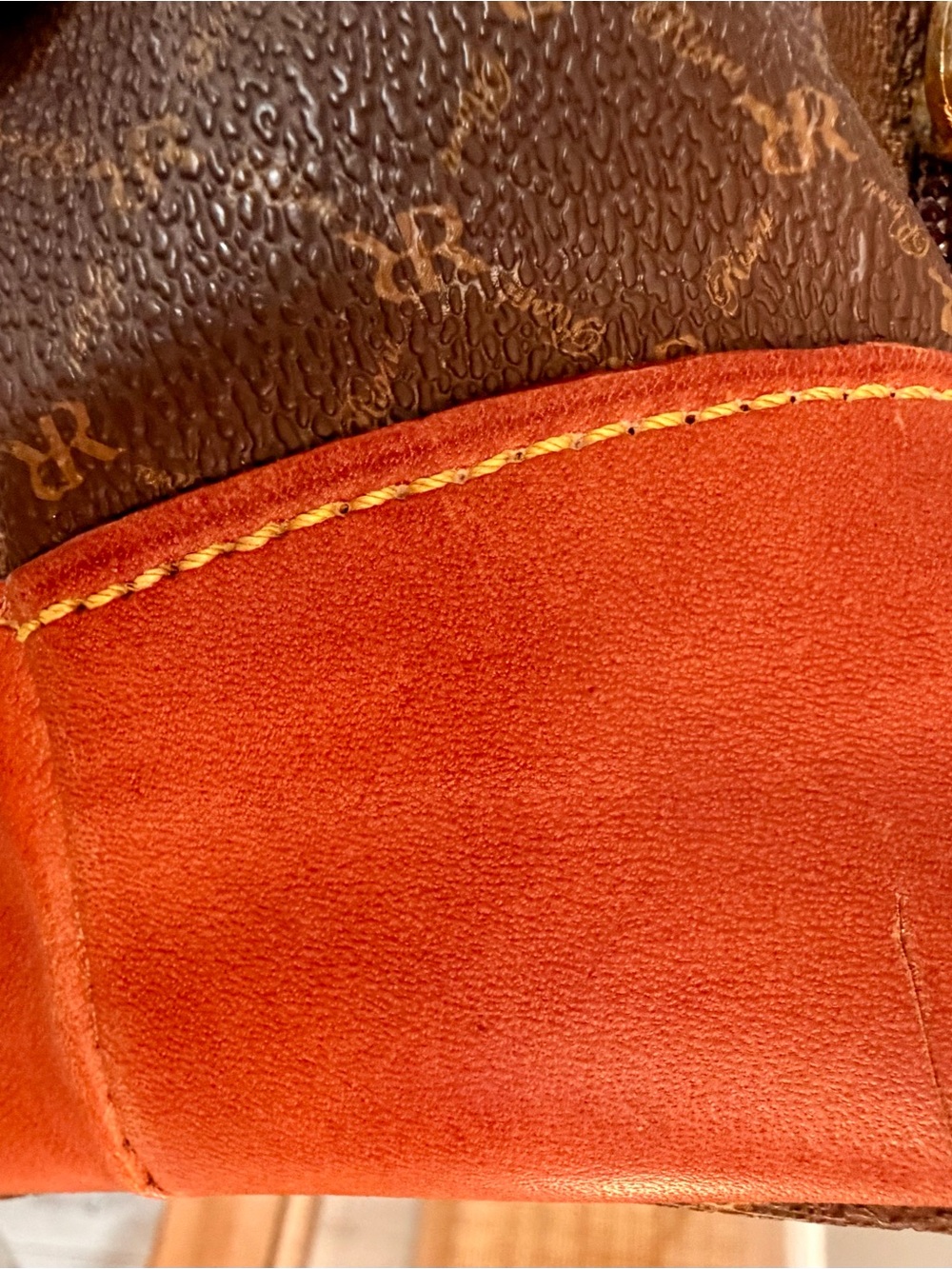 Rioni Moda Italia Signature Monogram Coated Canvas Dome Satchel Bag, Preppy - Picture 13 of 16